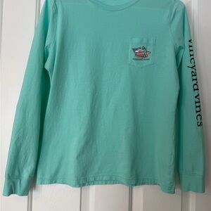 Vineyard Vines Women’s Teal Long Sleeve Tee